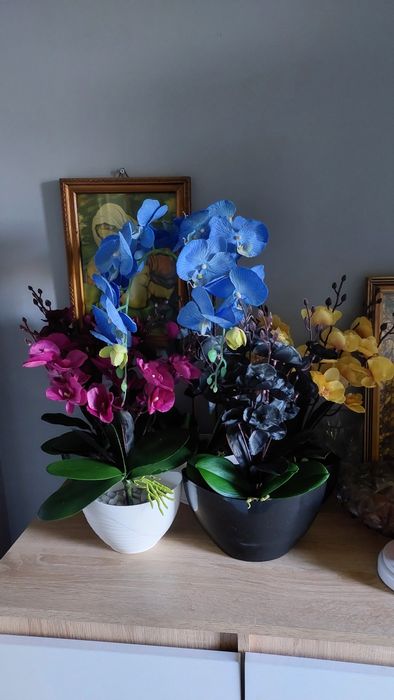 Nowe storczyki pięcio-pędowe sztuczne kwiaty storczyk