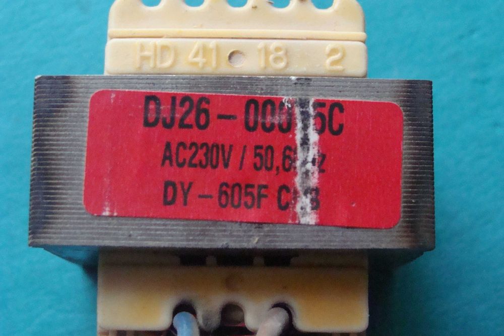 Transformator mocy AC 230V /AC 10V ..od odkurzacza SAMSUNG Silver Nano