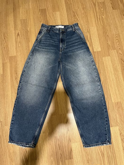 baggy jeans bershka сині