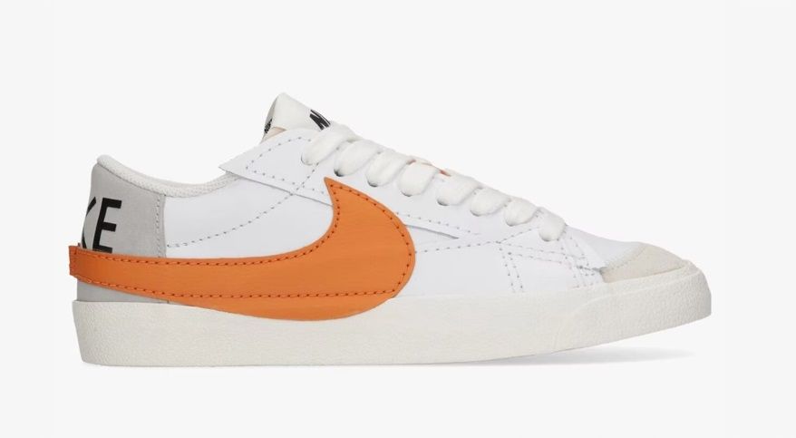 Nike Blazer Low '77 Jumbo Białe Pomarańczowe Rozmiar 41