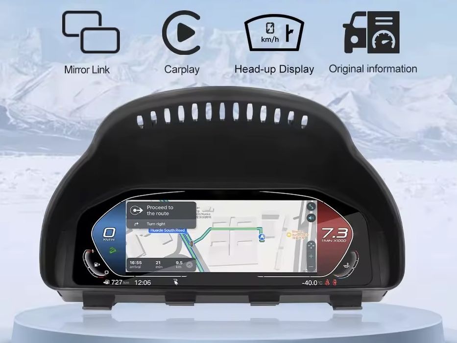 CarPlay Приборная панель Led BMW F series f15 f30 f10 Цифрова приборка