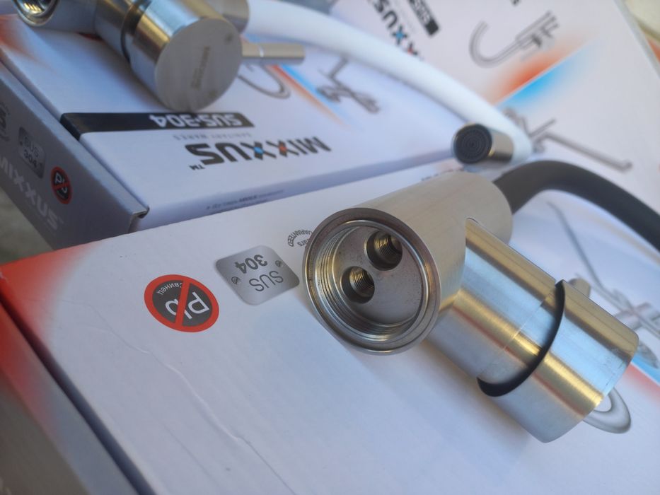 НОВИНКА! Кран/змішувач/смеситель для кухни с гибким гусаком Mixxus SUS