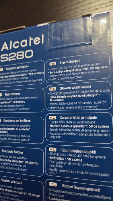 Telefon bezprzewodowy stacjonarny Alcatel S280.