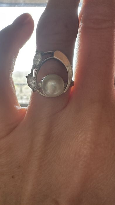 Каблучка з  перлиною