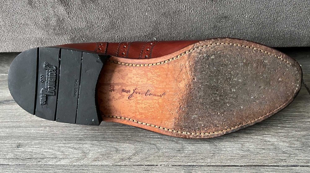 Van Bommel 43 Нідерланди Шкірян Броги Оксфорди Коричневі Чоловіч Туфлі