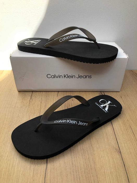 Czarne Japonki  Męskie  Calvin Klein Beach Sandal Rozmiar 43