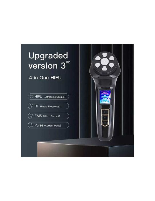 Aparelho Beleza HIFU 4 em 1 Profissional Lifting, RF, EMS e Pulso NOVO