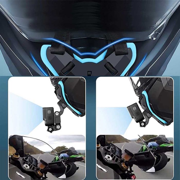 Suporte de Câmara GoPro e Telemóvel para Queixada de Capacete