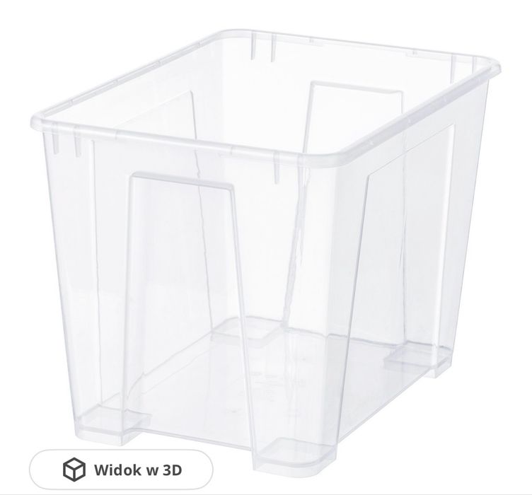 Pojemnik Samla IKEA przezroczysty różne rozmiary 5l 11l 22l