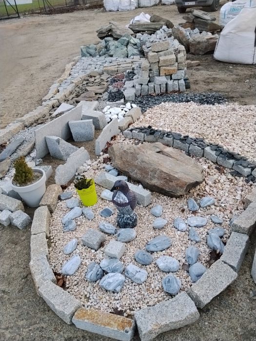 Obrzeża Palisady Ramka Granit Grysy  Pobrzeże