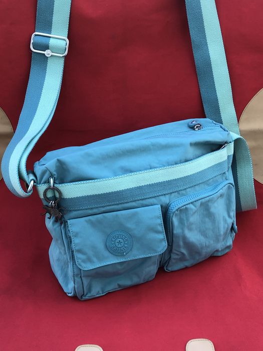 Сумка Kipling мавпа металева голуба