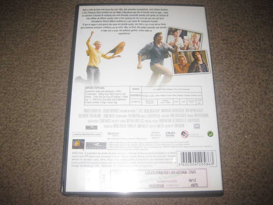DVD "Loucuras em Las Vegas" com Cameron Diaz