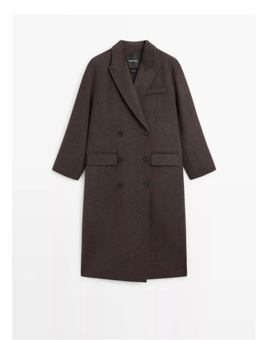 Вовняне пальто Massimo dutti
