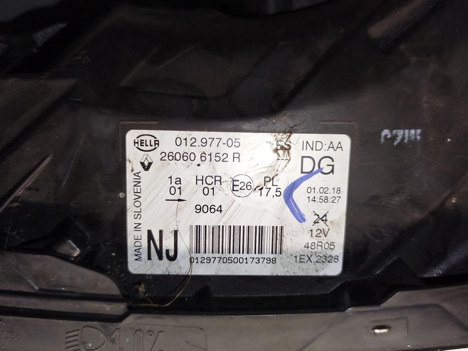 farol esquerdo renault captur i