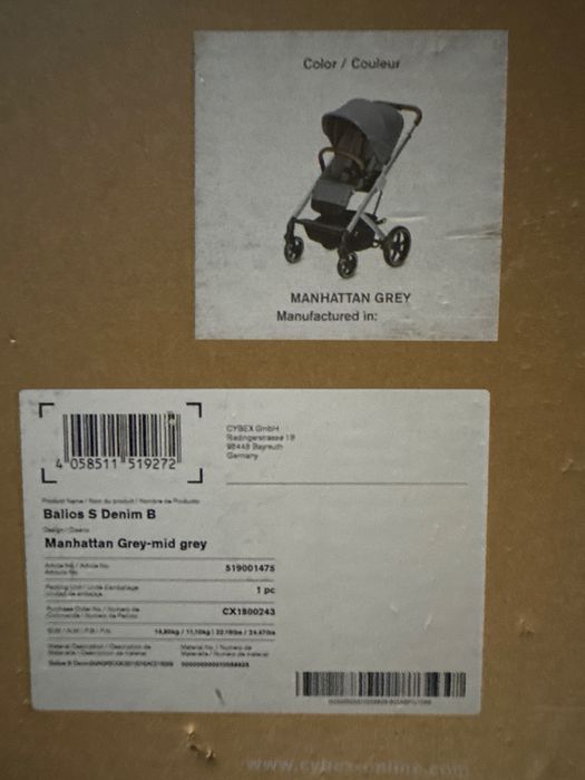 Cybex Balios S Denim Manhattan Grey