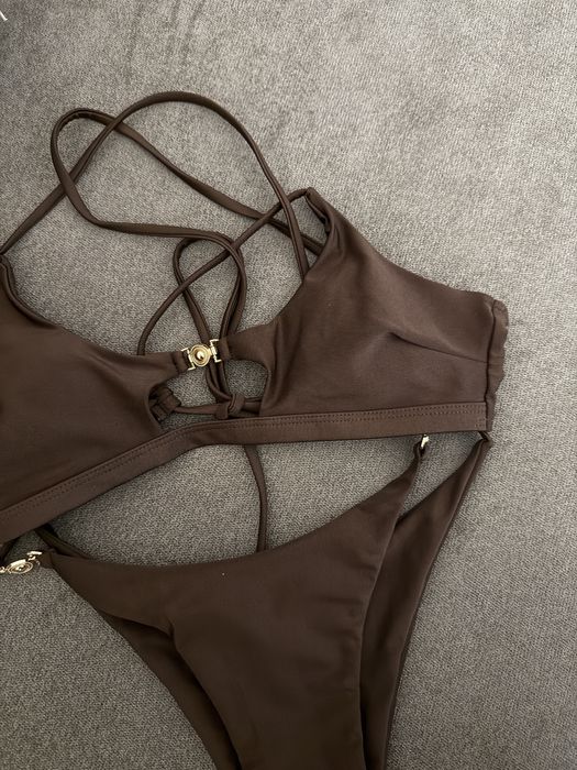 Шоколадний, коричневий купальник xs НОВИЙ