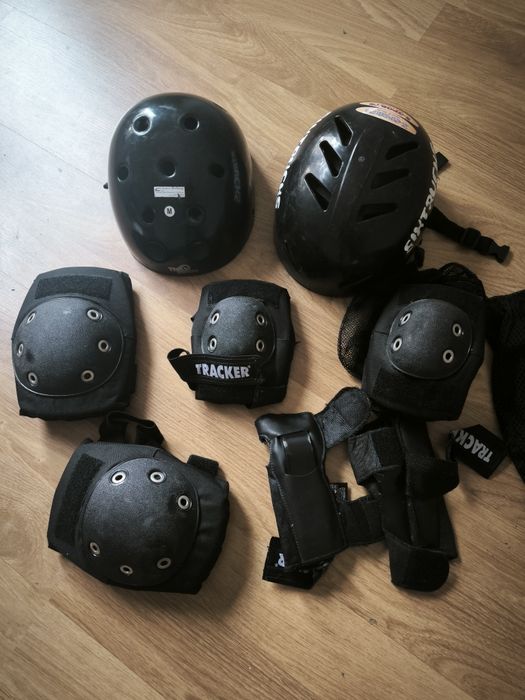 Capacete infantil e outros acessórios de segurança