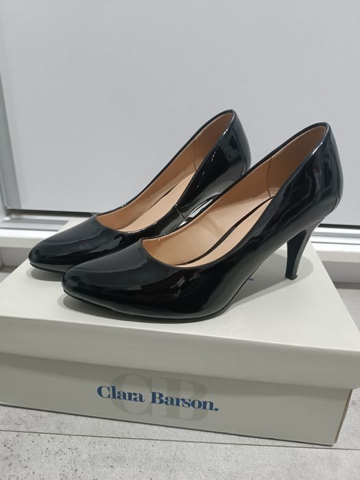 Czarne czółenka szpilki buty na obcasie Clara Barson (37/małe 38)