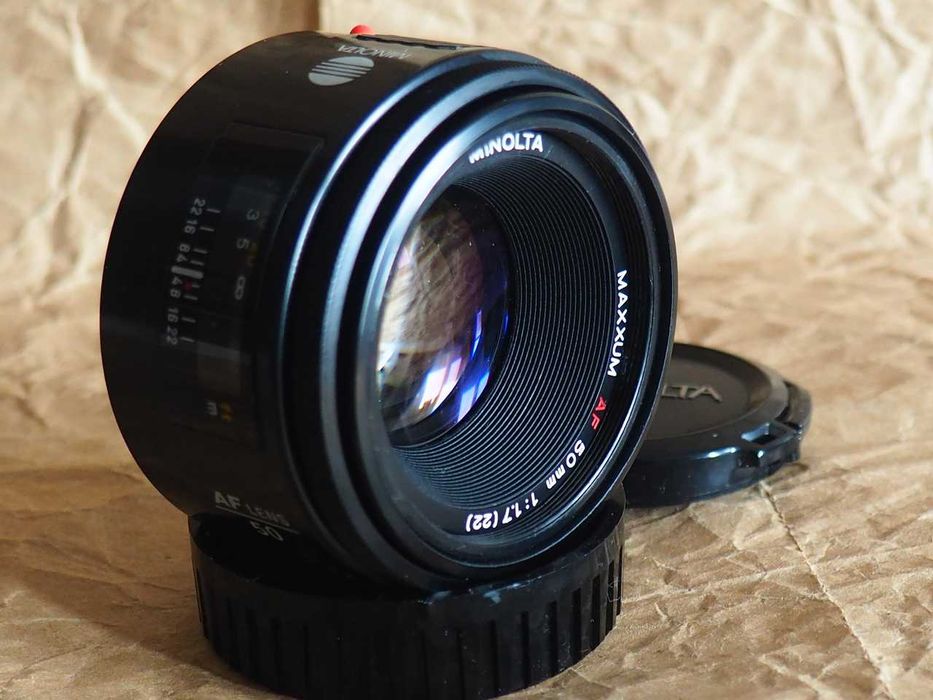 Obiektyw Minolta Maxxum AF f1.7/50mm.