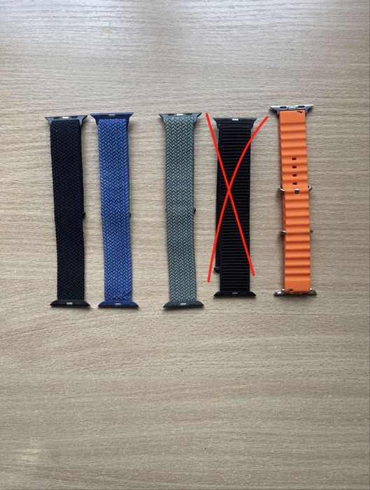 Ремінець Apple Watch 44 mm нейлоновий, силіконовий
