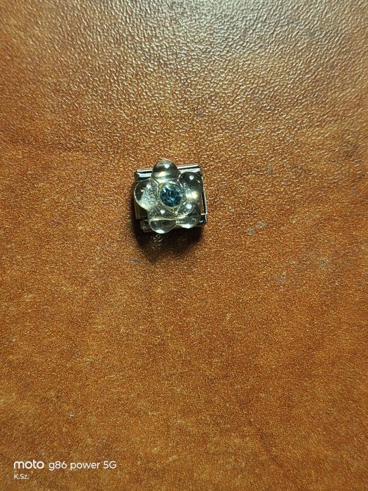 NOWY Moduł do bransoletki stal chirurgiczna