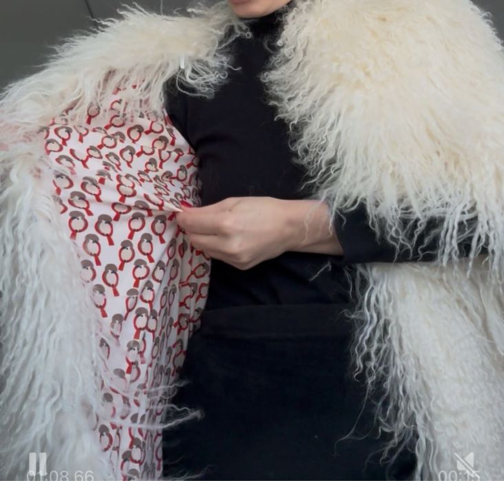 Шуба Лама  натуральна