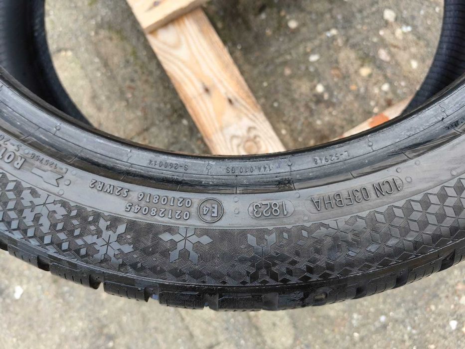 4x opony zimowe 225 45 R18 95V M+S Continental KOMPLET zima 1 NOWA VW