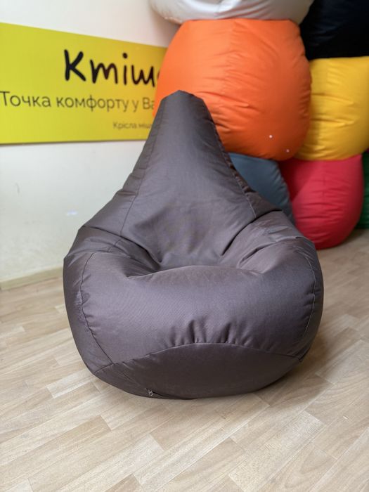 Мʼяке крісло-мішок груша — власне виробництво