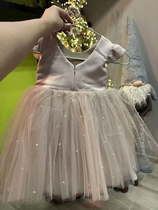 Плаття / шубка колір пудра