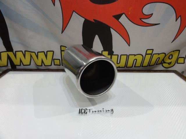 Ponteiras De Escape XXL Redonda 110mm X 240MM 100% Inox