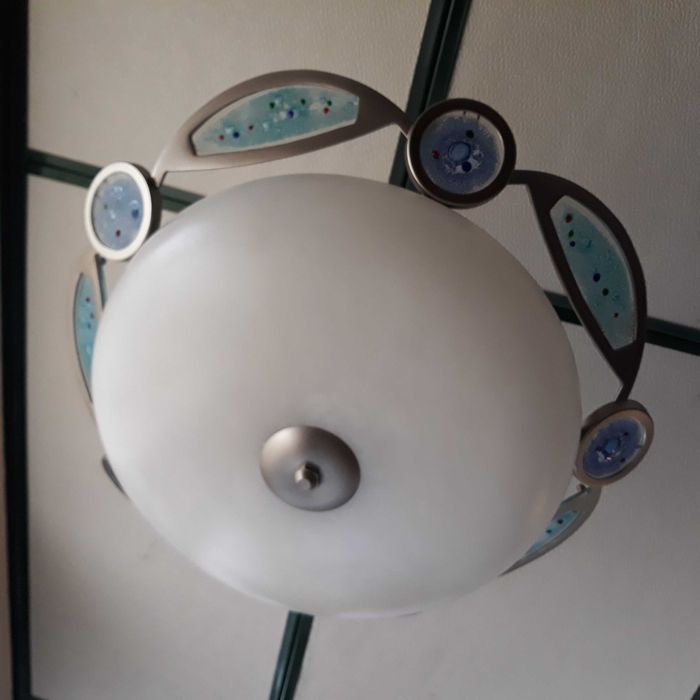 Plafon LUXO INOX e ALABASTRO - Novo