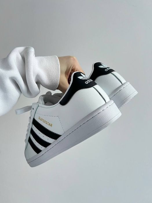 Кросівки Adidas Superstar Footwear White Black Унісекс Суперстар ТОП
