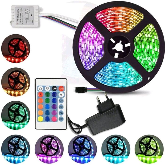 Нова RGB LED стрічка — яскраве підсвічування для дому та декору