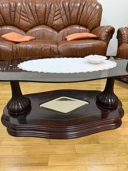 Mesa centro de vidro