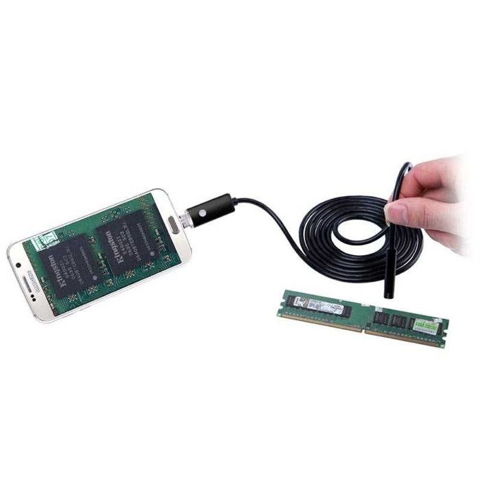 Câmera Inspeção IP67 LED USB c/ 5 metros Android, PC