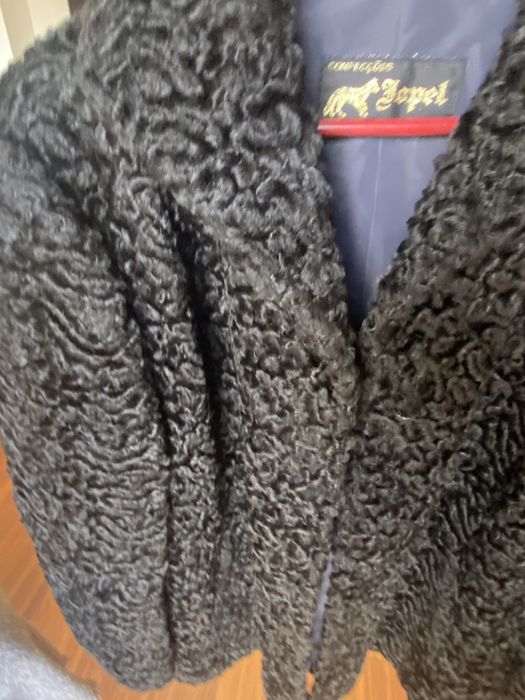 Casaco astracan preto