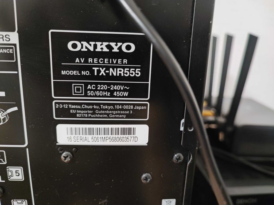 Ресівер Onkyo TX-NR555 7.2 Dolby Atmos, DTS:X, 4k, WiFi, BT, USB