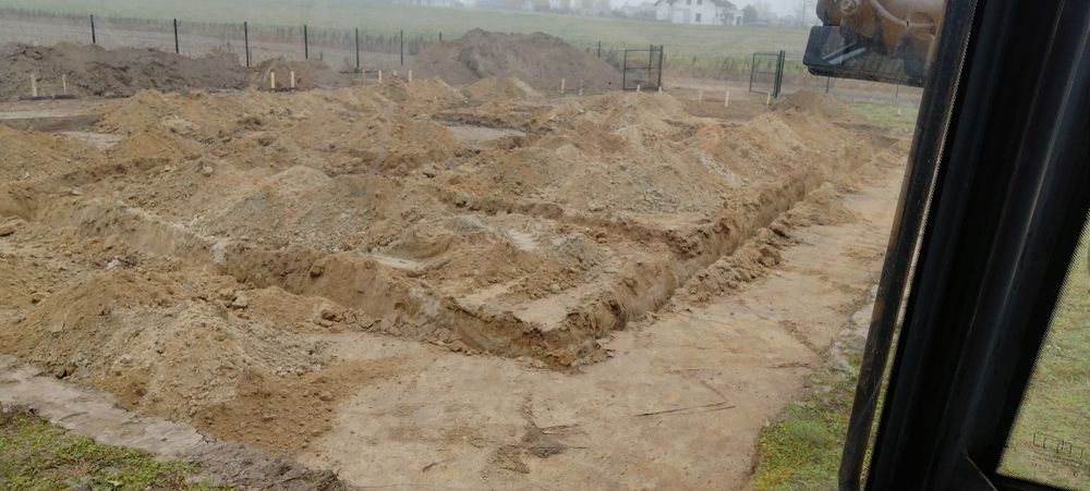 Usługi koparko ładowarką, roboty ziemne