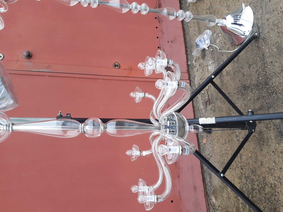Zestaw żyrandol lampa stojaca lampa mala