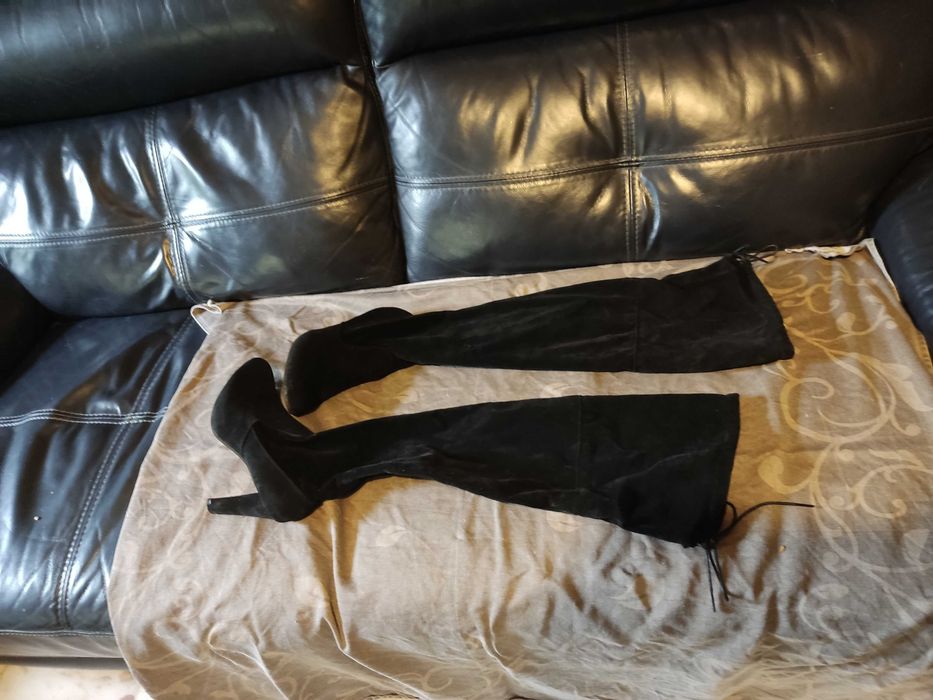 botas acima do joelho