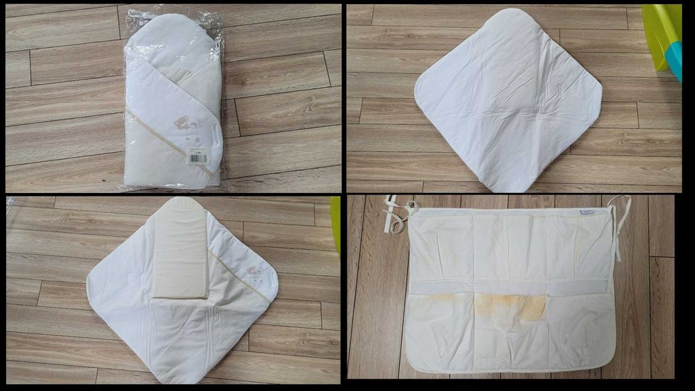 Łóżeczko z szufladą i akcesoriami