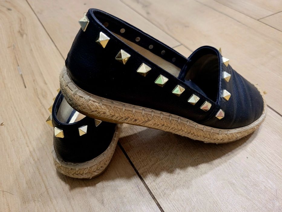 Czarne espadryle damskie rozm. 36