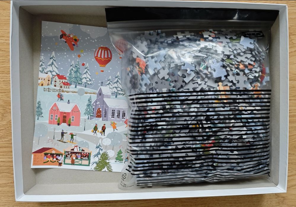 Puzzle Interdruk 1000 elementów kompletne Christmas Village N2