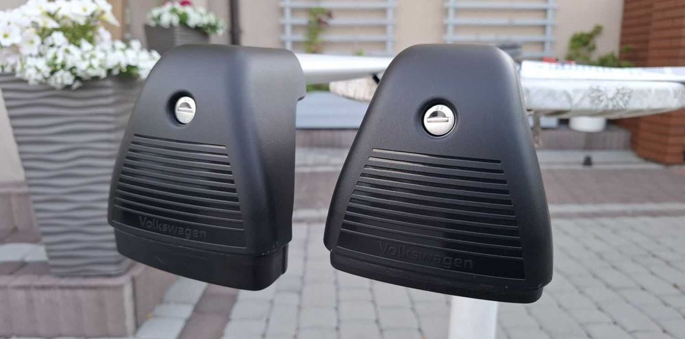 Nowy Oryginalny Bagażnik Dachowy VW Caddy Belki Poprzeczki Bez Relingów Thule
