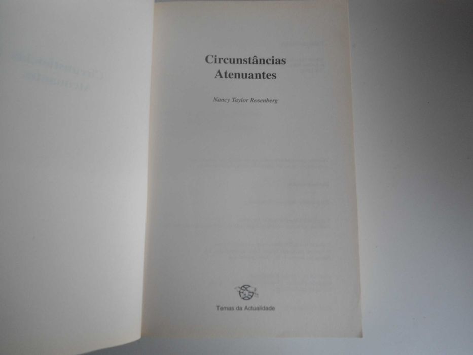 Circunstâncias atenuantes por Nancy Taylor Rosenberg