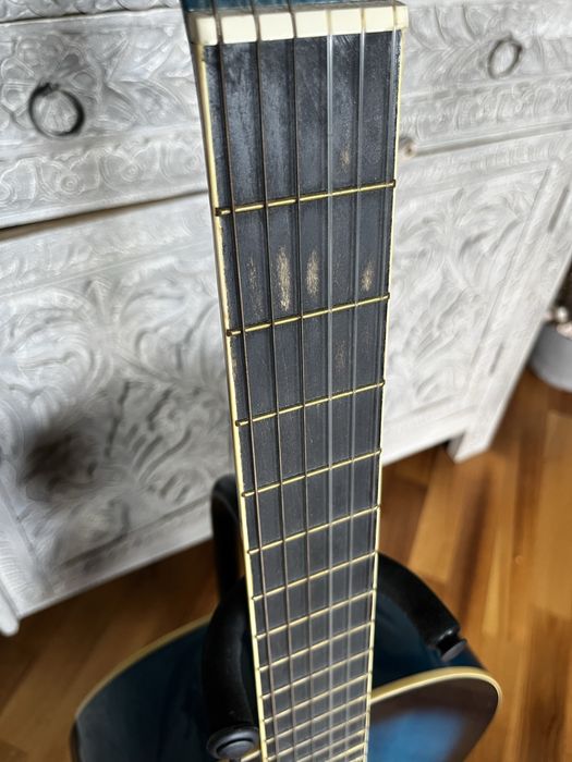 Gitara klasyczna niebieska Durango zestaw akcesoria szkoła muzyczna
