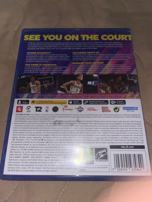 Jogo PS5 Nba 2K24 Kobe Byrant Edition