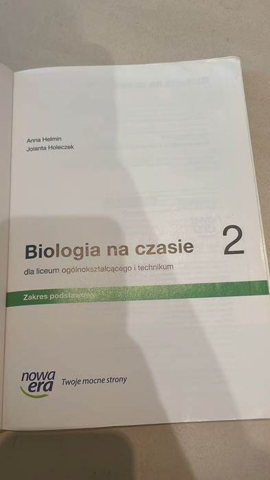 Biologia na czasie 2, podręcznik i karty pracy