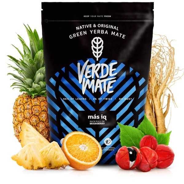 Verde Mate Más IQ 500 g + 2x50 g tropical i guarana