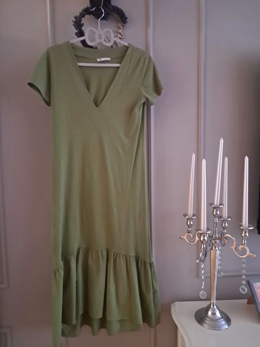 Zara sukienka khaki